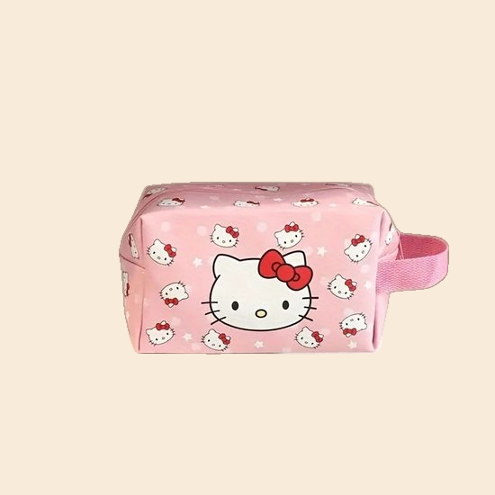 Hello Kitty PU Lederen Opbergtas - make-up tas - etui