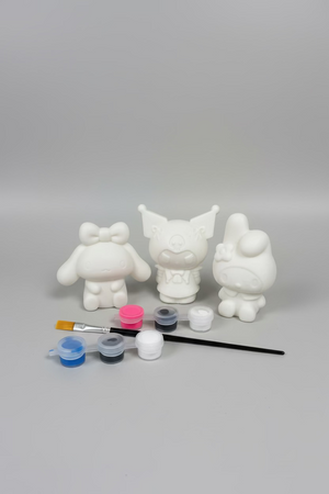Mini Sanrio beeldje beschilderen - uitdeelcadeau - DIY