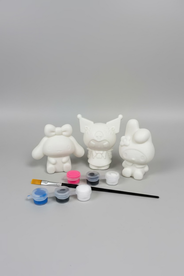 Mini Sanrio beeldje beschilderen - uitdeelcadeau - DIY