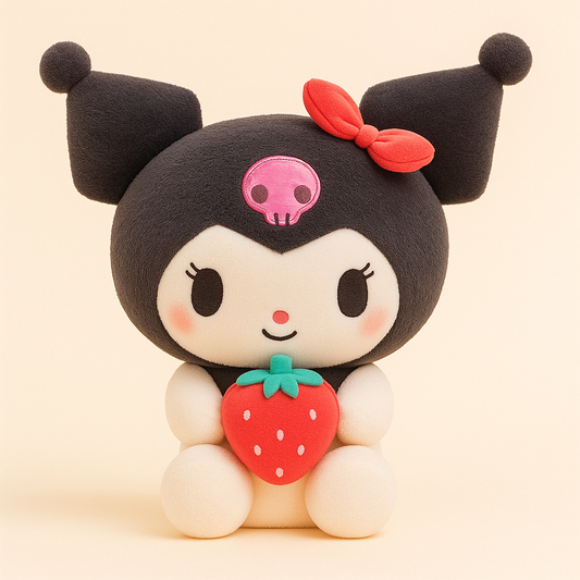 Kuromi knuffel - met aarbei