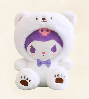 Kuromi knuffel Berenpak 25cm - Wit