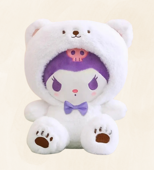 Kuromi knuffel Berenpak 25cm - Wit