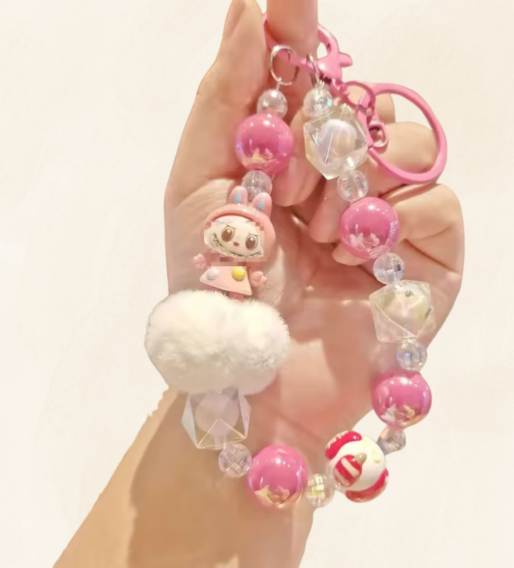 Labubu Kralen Steutelhanger - Roze