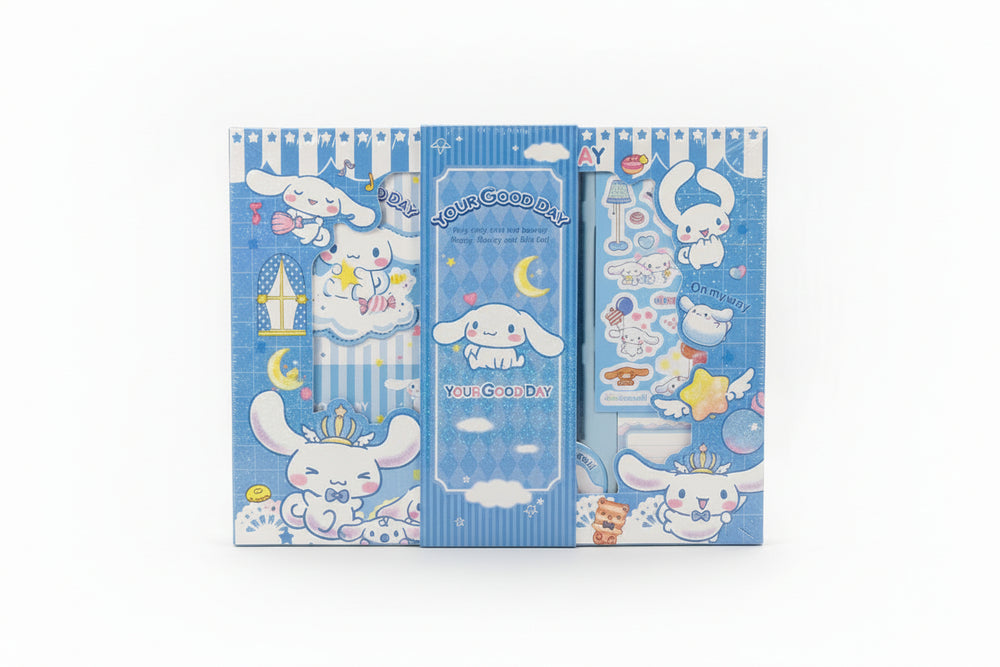 Cinnamoroll luxe schrijfset | notitieboek met magnetische sluiting, pen & stickers