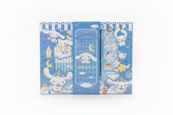Cinnamoroll luxe schrijfset | notitieboek met magnetische sluiting, pen & stickers