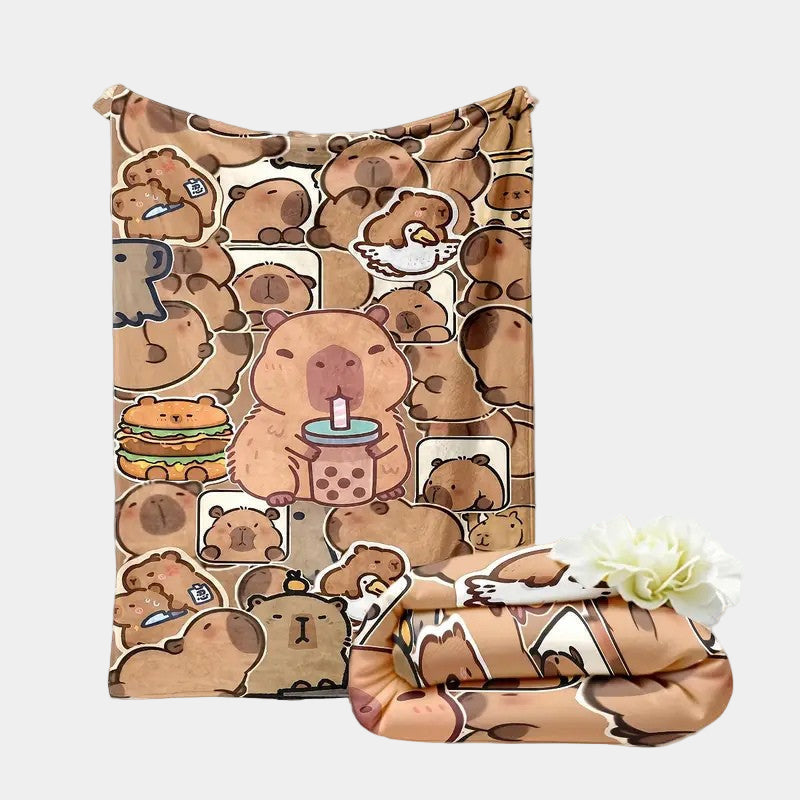 Capybara deken 130x150