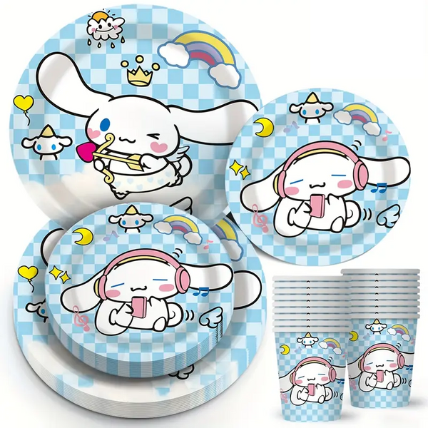 Cinnamoroll verjaardagsversiering - volledig pakket 63-delig