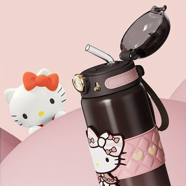 Hello Kitty Mocha Brown Vacuüm Beker - 500ml