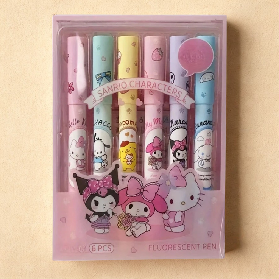 Sanrio & Friends markeerstiften | 6st.