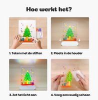 Lumio® Draadloos 3D Tekenbord - Nachtlampje Kind
